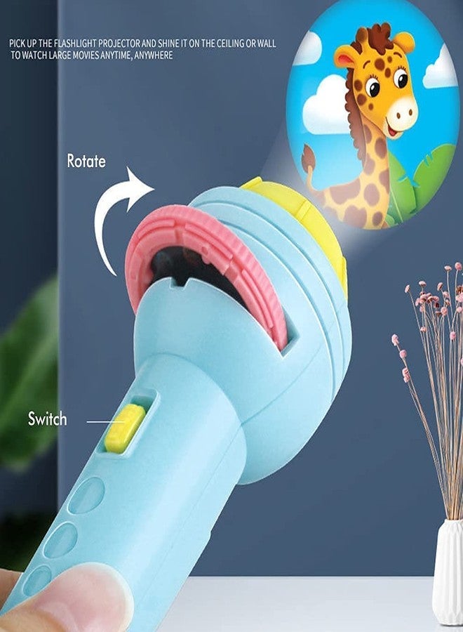 WOLTAX Mini 3 Slids, 24 Patterns Projector Flashlight Torch, Kids Projection Light Toy Slide Flashlight Lamp Education Learning Night Light Before Going to Bed Best Gift for Kids boy or Girl - Image 4